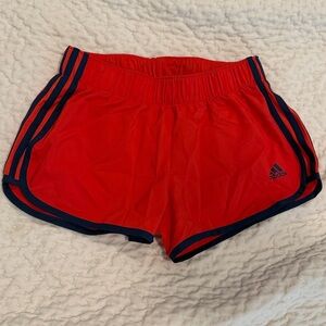 NWOT Adidas 3” Energy Running Shorts- Red/Navy- Womens S